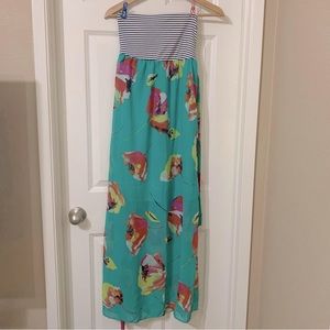 Xhilaration Strapless Maxi Dress Size Small